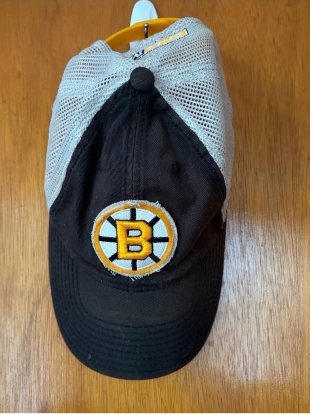 CCM Yellow and White Mesh NHL Trucker Hat
